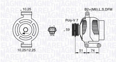 MAGNETI MARELLI 063533251000 -  Генератор